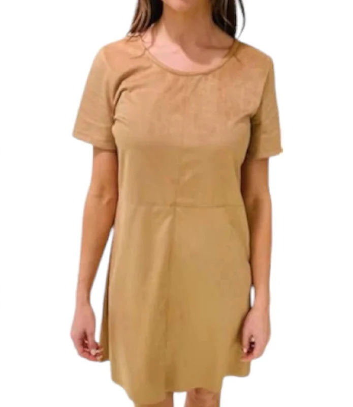 Margaret Mini Dress In Taupe