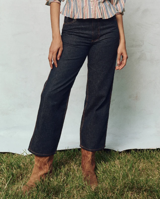 The Cropped Workwear Jean. -- Rinse